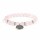 Mala/Armband Rosenquarz elastisch mit Lotus -- 0.8cm