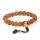 Mala/Armband Rudraksha 21 Perlen verstellbar -- 0.8 cm