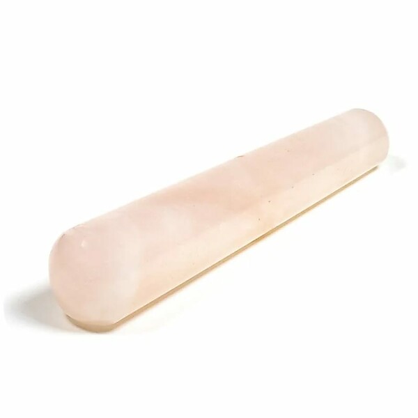 Massagestab Rosenquarz -- ±65g;±10cm