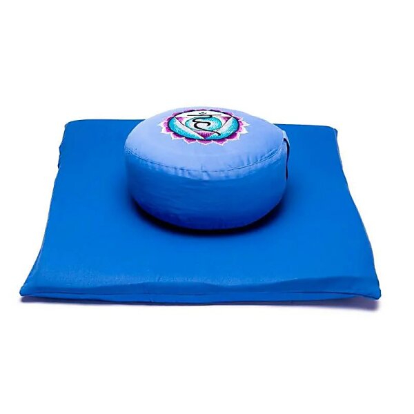 Meditations SET Chakra 5 Vishuddha blau -- 65x65x5 cm