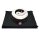 Meditations SET Yin Yang Symbol creme schwarz -- 65x65x5 cm