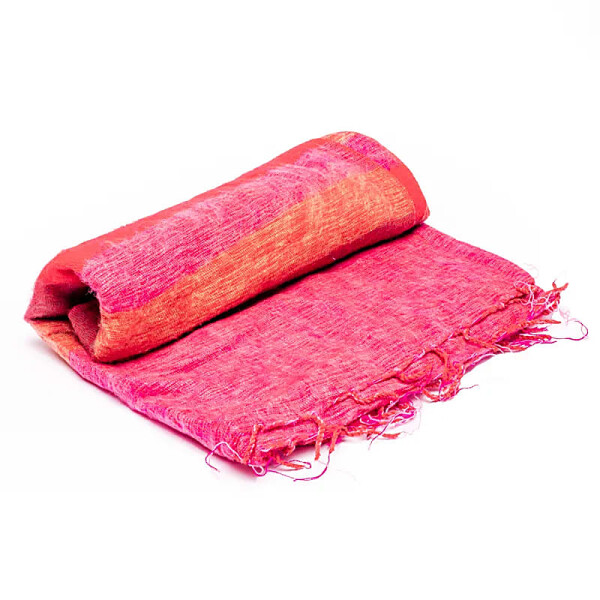 Meditationsdecke rot/rosa/orange -- 115x245 cm