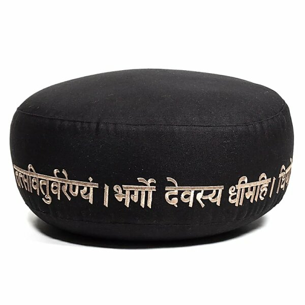 Meditationskissen Gayatri Mantra Baumwolle BIO (OCS) -- 33x17 cm; ±2300 g