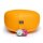 Meditationskissen gelb Baumwolle BIO (OCS) -- 33x17cm; &plusmn;2300g