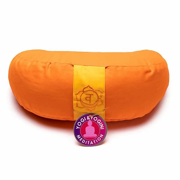 Meditationskissen Halbmond Chakra 2-- ±1008 g; 33x13 cm