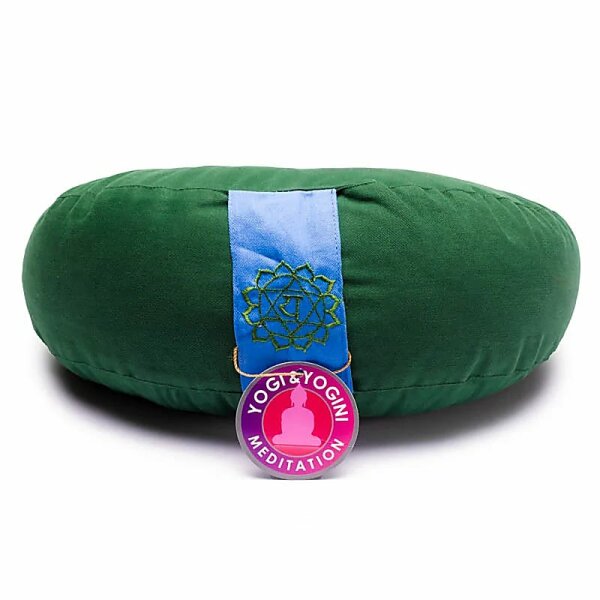 Meditationskissen Halbmond Chakra 4 -- ±1008 g; 33x13 cm