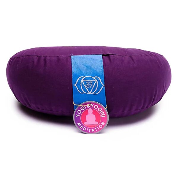 Meditationskissen Halbmond Chakra 6 -- ±1008 g; 33x13 cm