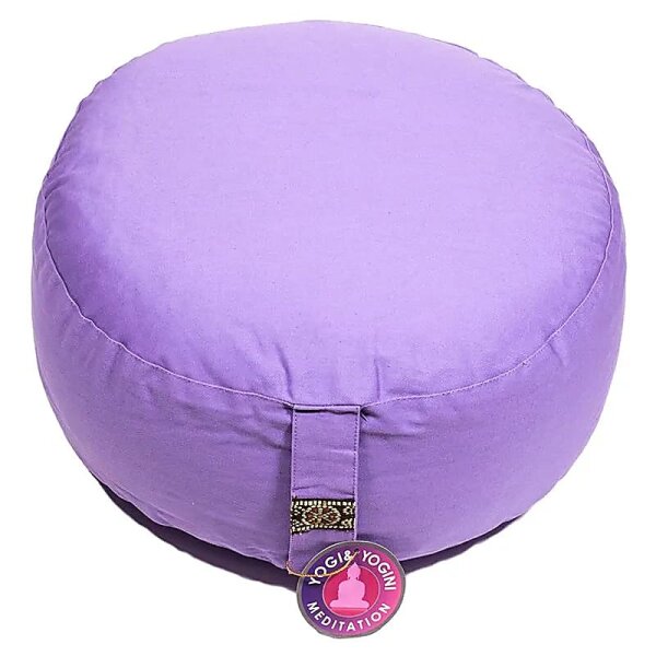 Meditationskissen hellviolett Baumwolle BIO (OCS) -- 33x17 cm; ±2300 g
