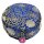 Meditationskissen Lotus Design blau -- 33x17 cm