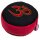 Meditationskissen OM schwarz/rot -- 33x17 cm