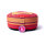 Meditationskissen rosa/rot gemustert -- 33x17 cm