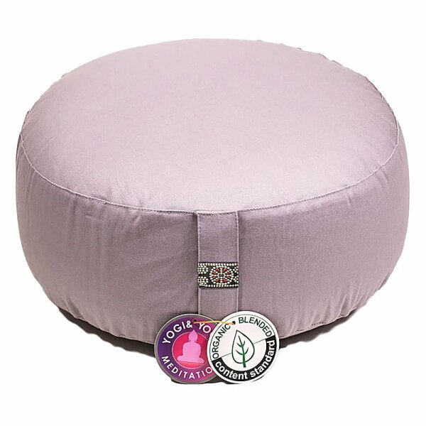 Meditationskissen taupe Baumwolle BIO (OCS) -- 33x17cm; ±2300g