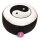 Meditationskissen Yin Yang schwarz/creme -- 33x17 cm