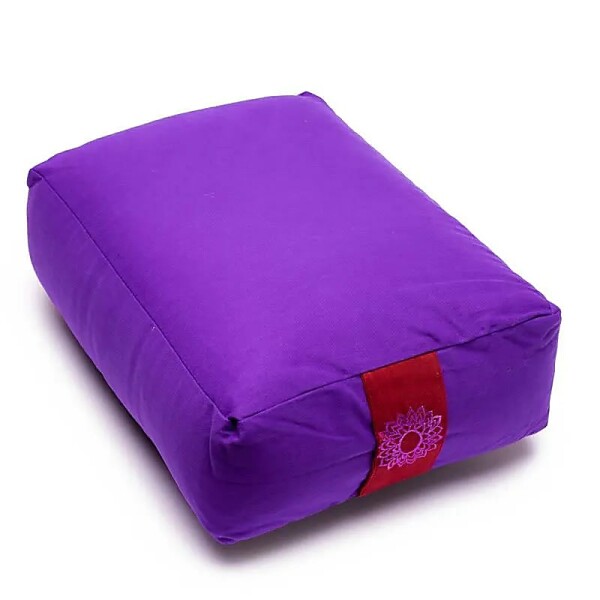 Meditationskissen/Bolster violett 7. Chakra -- 38x28x12 cm
