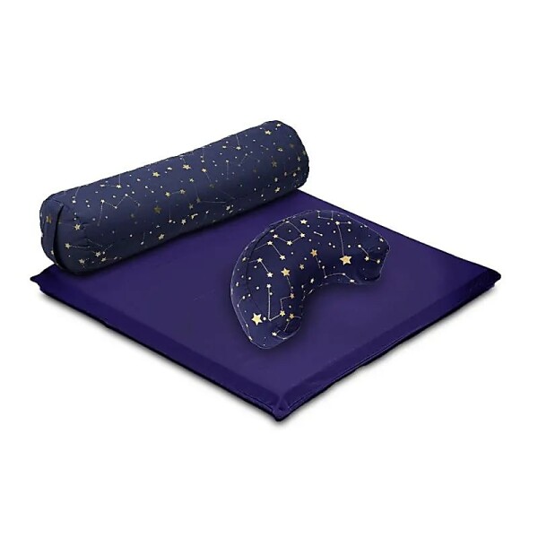 Meditations-SET 4 Sternenhimmel aus Bio-Baumwolle (OCS) -- 65x65x5 cm; 3547g