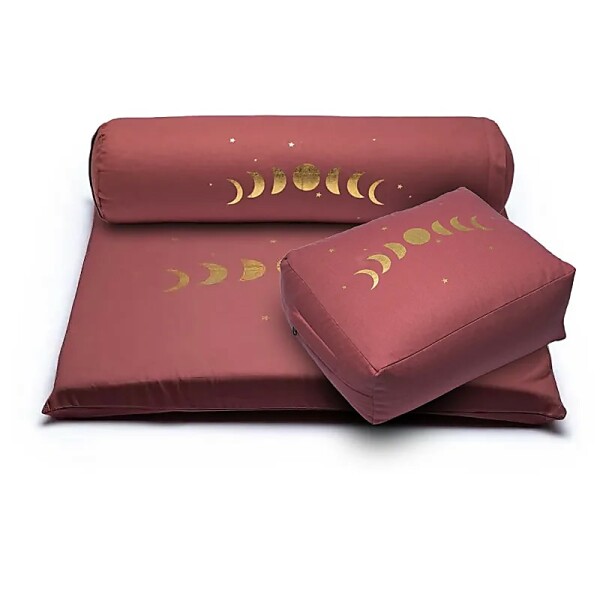 Meditations-SET 6 Mondphasen aus Bio-Baumwolle (OCS) -- 65x65x5 cm; 5309g