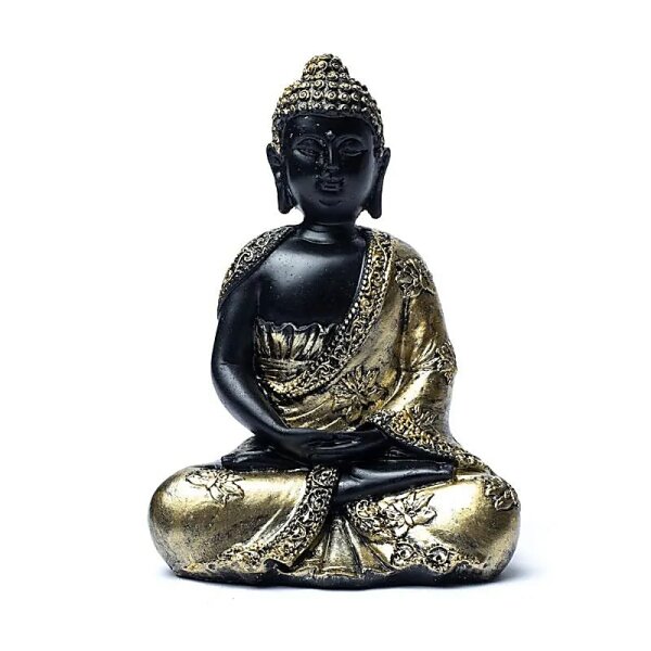 Meditierender Buddha Antiklook -- 272 g; 10.5x7x15 cm