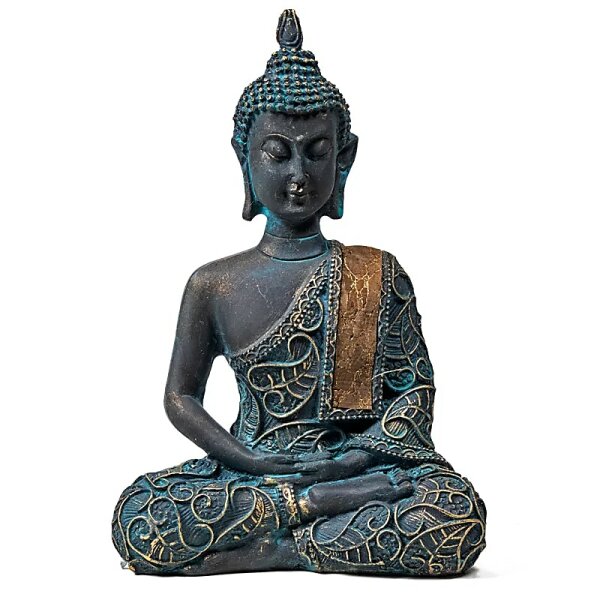 Meditierender Buddha Antiklook Thailand -- 170 g; 9x5x14 cm