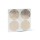 Metallener Aufkleber Blume des Lebens gold 4x -- 3,5cm