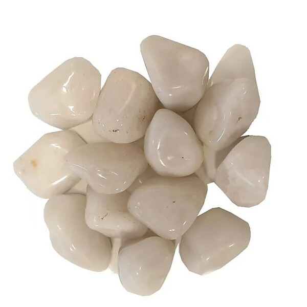 Milchquarz Trommelsteine A- Qualität -- ±4-7 cm; 500 g