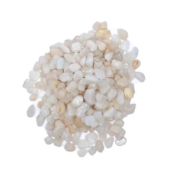 Milchquarz Trommelsteine B-Qualität -- ±800 g; ±0.5-2.5 cm