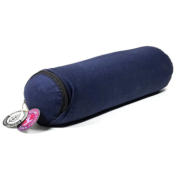 Minibolster dunkelblau Baumwolle BIO (OCS) -- 40x12cm; ±920g