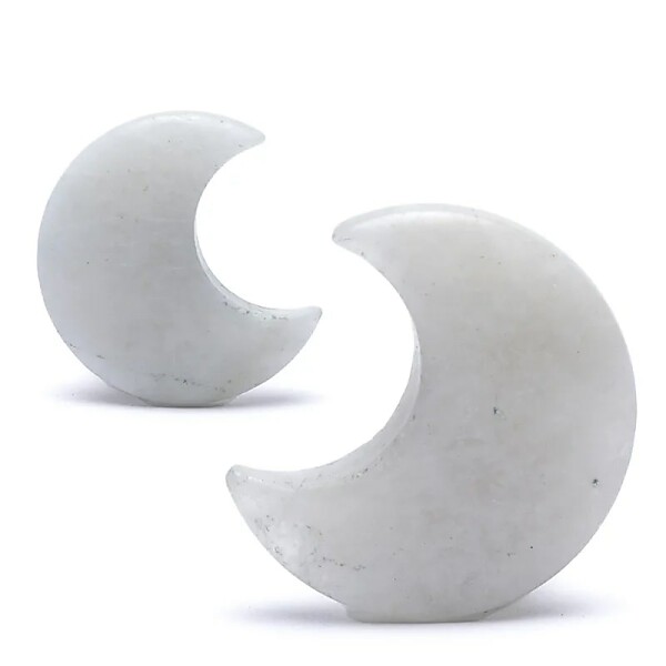 Mondförmiger Mondstein Edelstein -- 4 cm