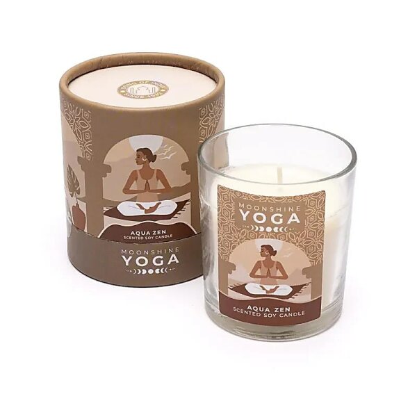 Moonshine Yoga Sojawachskerze Aqua Zen -- 128g