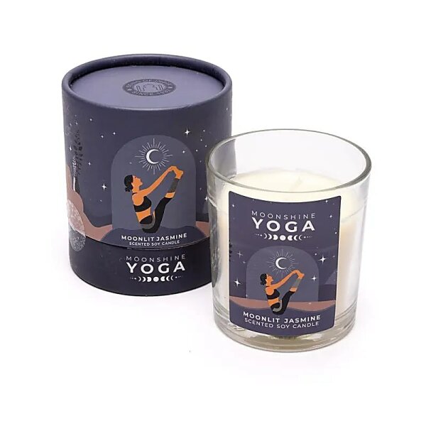 Moonshine Yoga Sojawachskerze Mondschein-Jasmin -- 128g
