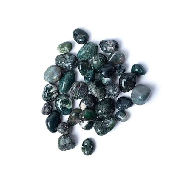 Moosachat Trommelsteine A Qualität -- ±1,5-3,5cm; ±500g