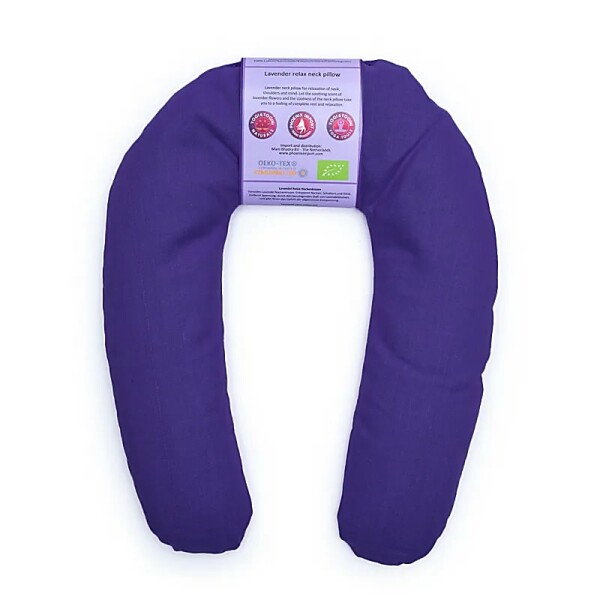 Nackenkissen Lavendel biologisch dunkelviolett -- ±25x20x3cm;  ±440g