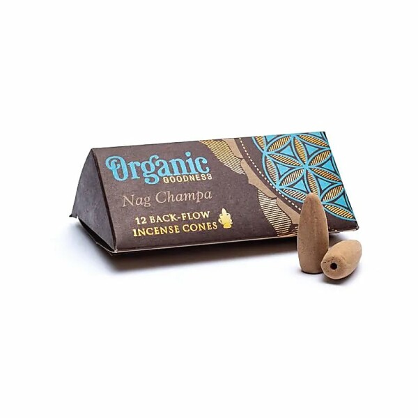 Nag Chanpa natürliche Rückfluss Räucherkegel -- 24 g