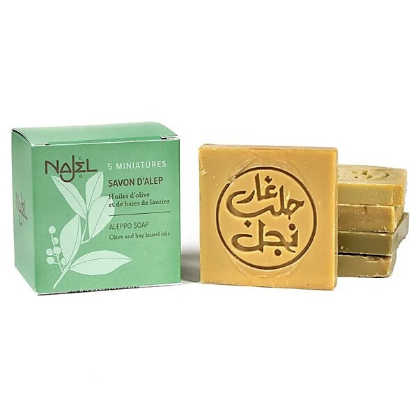 Najel Aleppo Gästeseifen SET 5 Seifen -- 5x20 g