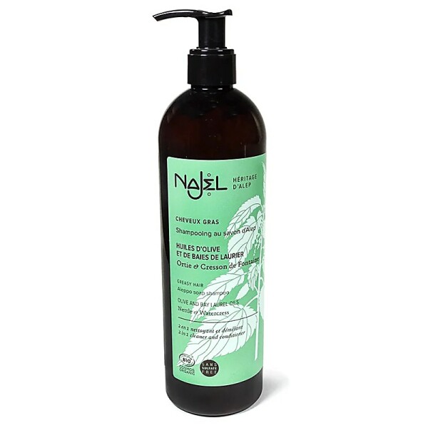 Najel Aleppo Shampoo 2-in-1 für fettiges Haar BIO -- 500 ml