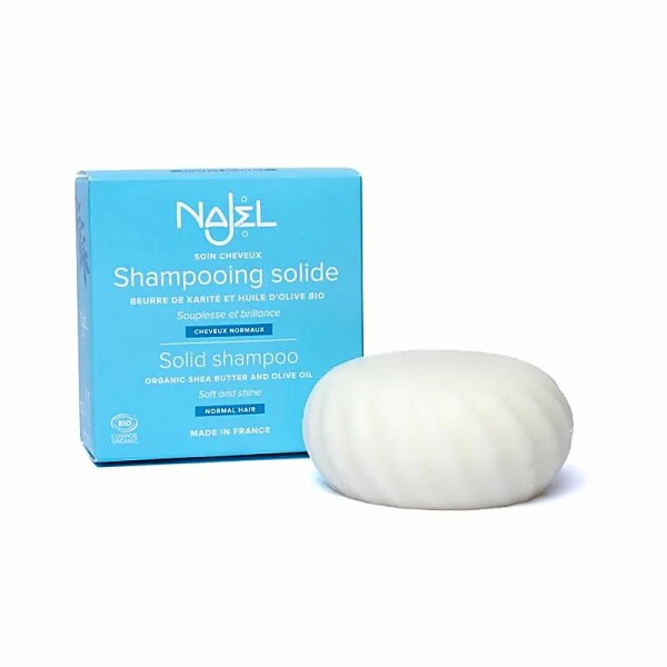 Najel festes Shampoo mit Karitébutter BIO -- 75g