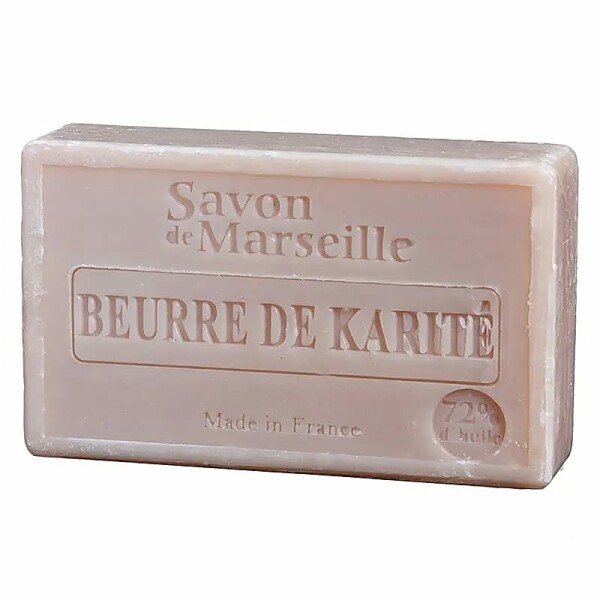 Natürliche Marseille Seife mit Shea Butter -- 100 g