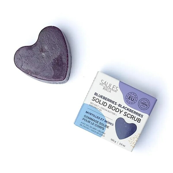 Natürliche Peelingseife Heidelbeeren Brombeeren -- 100g