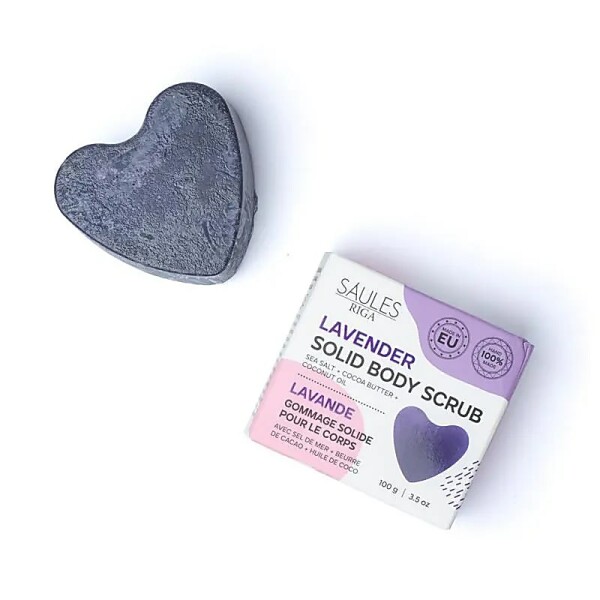 Natürliche Peelingseife Lavendel -- 100g