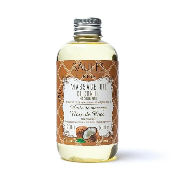 Natürliches Massageöl Kokosnuss -- 200 ml