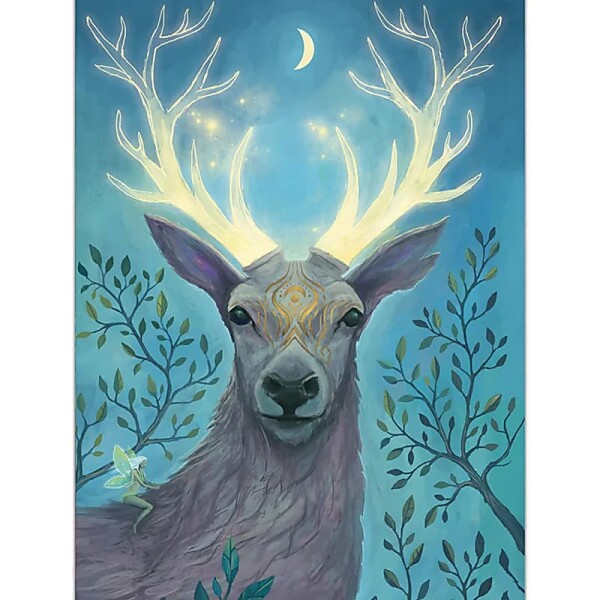 Notizblock Hirsch -- 12,5x9,5cm