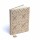 Notizbuch Samt beige/gold mit Blume des Lebens -- 20x15 cm