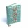 Notizbuch Samt mint mit Mondphasen -- 20x15cm