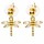 Ohrringe Libelle goldfarben -- &plusmn;2,5 cm