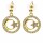 Ohrringe Mond und Stern goldfarben -- &plusmn;2,5 cm