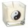 &Ouml;kologische Rapswachs-Duftkerze Yin Yang  -- &plusmn;260g; 6x6x6 cm