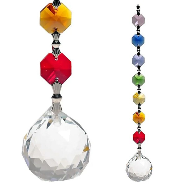Oneness Feng-Shui Chakra Kristall-Kette -- 20 cm
