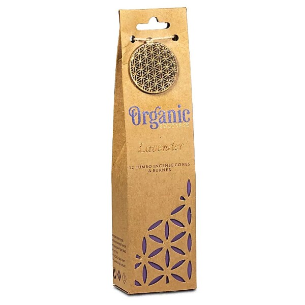 Organic Goodness Lavendel Weihrauchkegel  Halter -- 72 g
