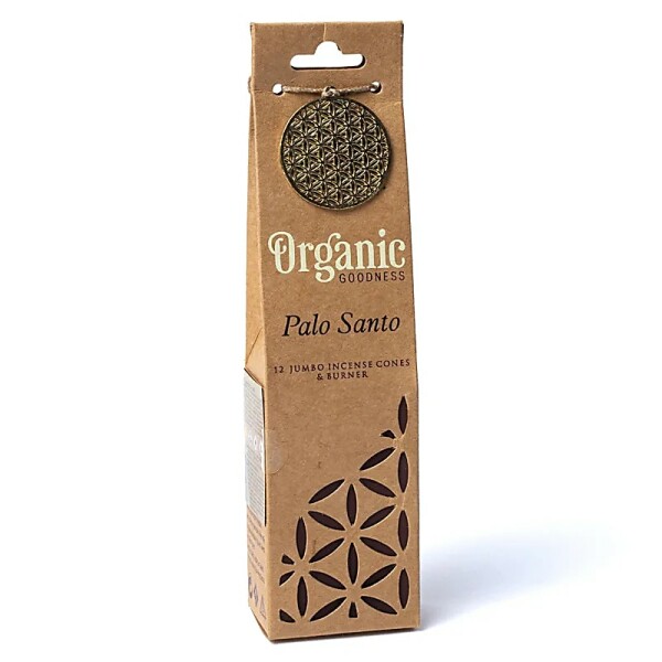 Organic Goodness Palo Santo Räucherkegel + Brenner -- 72g