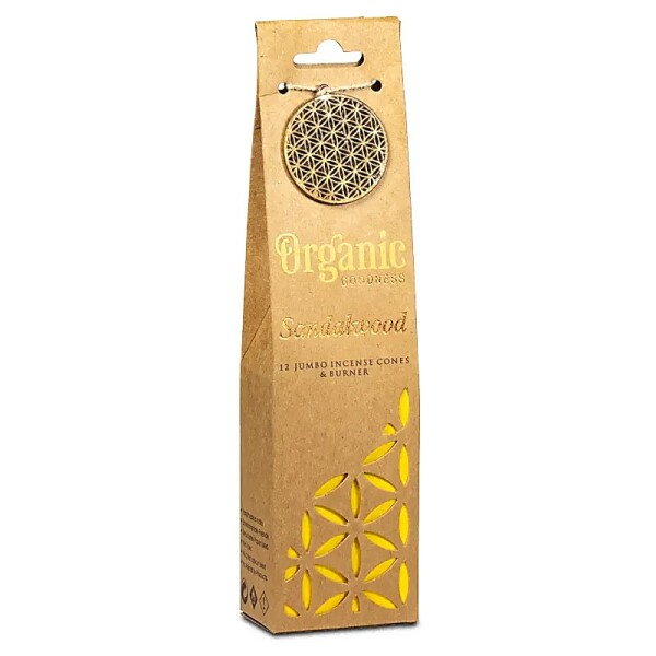 Organic Goodness Sandelholz Weihrauchkegel  Halter -- 72g