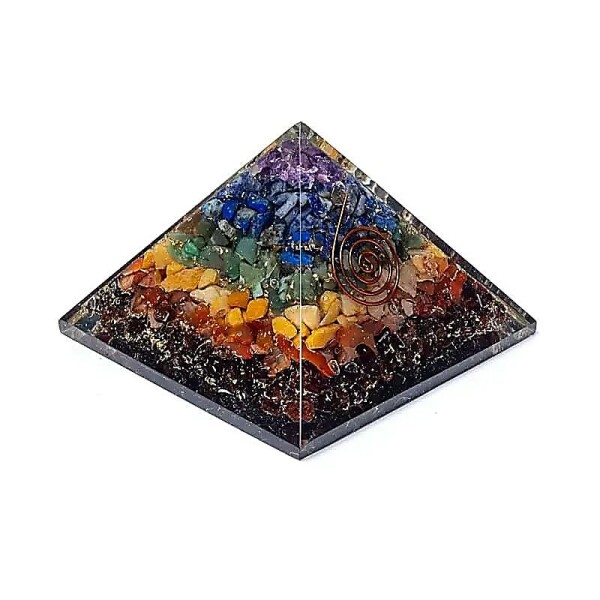 Orgonit Pyramide 7 Chakren -- ±5.5cm